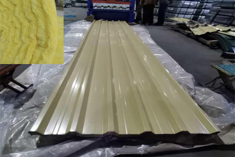 How Is Steel Structure Roof Installed with Steel Tin And Glass Wool