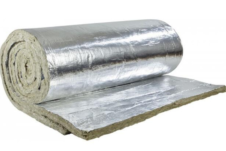 Double side facing rock wool blanket