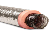 Flex pink fiberglass wool air duct wrap