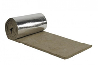 Rock wool blanket with plain aluminum foil