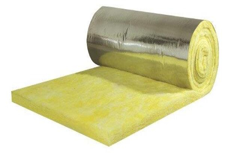 Glass wool roll with FSK Facing