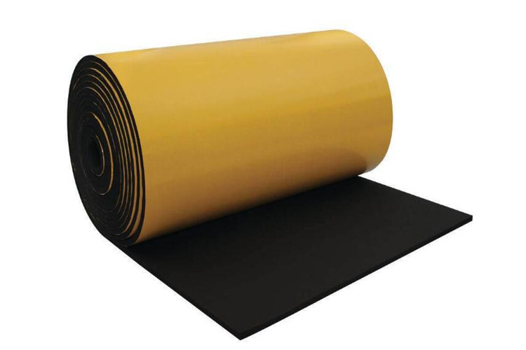 One side adhesive rubber foam insulation blanket